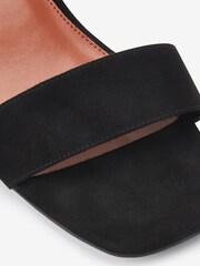 Black Regular/Wide Fit Forever Comfort® Simple Block Heel Sandals - Image 5 of 5