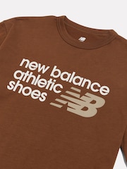 New Balance Brown Athletics Premium Logo T-Shirt - Image 9 of 9