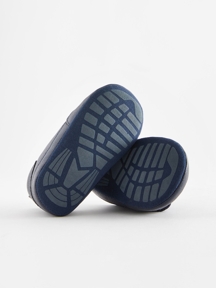Navy Blue Lace-Up Baby Trainers (0-24mths) - Image 4 of 4