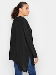 Long Tall Sally Black Hanky Hem Top - Image 2 of 4
