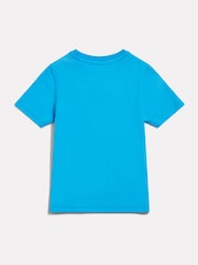 New Balance Blue Jersey Stacked Logo T-Shirt - Image 2 of 3