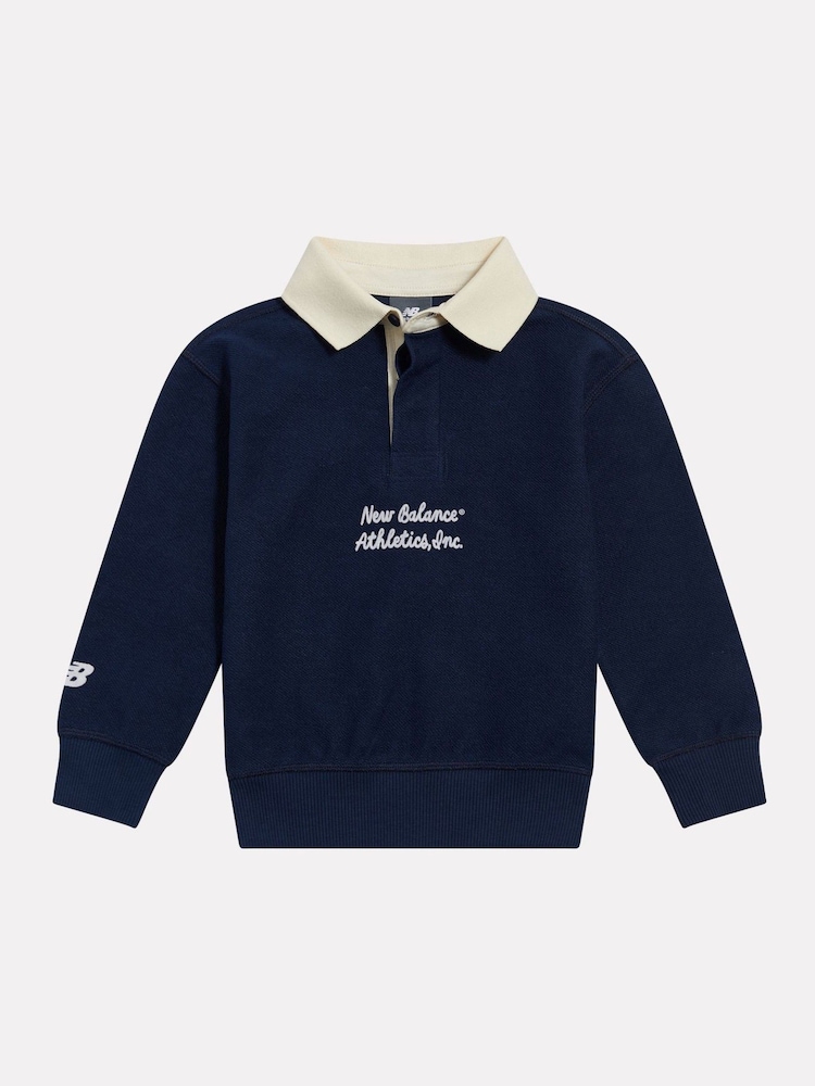 New Balance Blue Athletics Inc. Collegiate Rugby Sweatshirt - Image 1 of 3 New Balance Blue Athletics Inc. Collegiate Rugby Sweatshirt - Image 1 of 3
