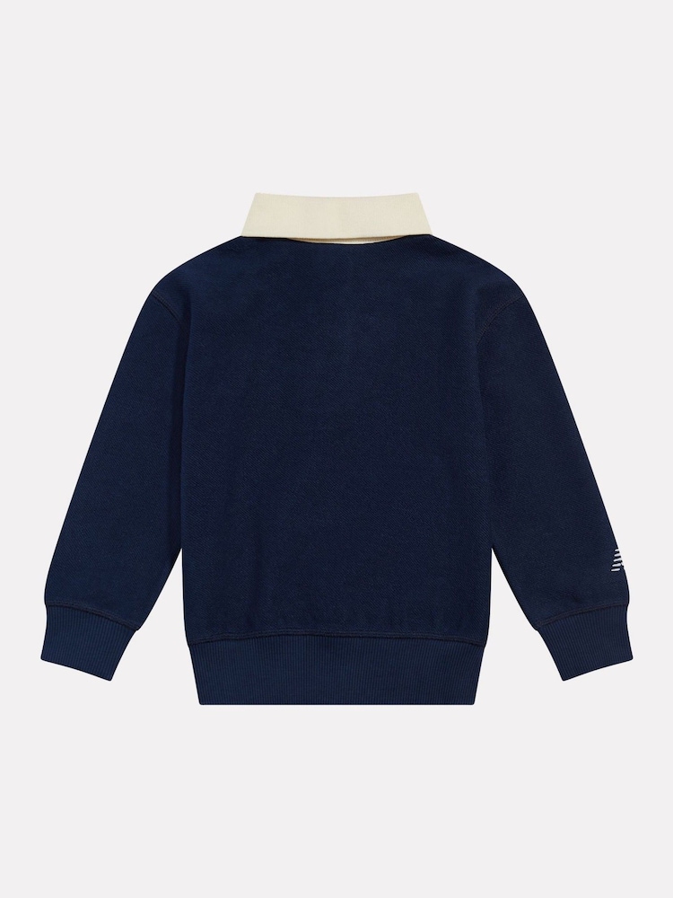 New Balance Blue Athletics Inc. Collegiate Rugby Sweatshirt - Image 2 of 3 New Balance Blue Athletics Inc. Collegiate Rugby Sweatshirt - Image 2 of 3