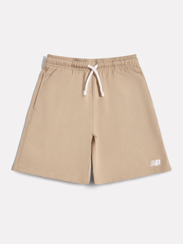 Nature - New Balance French terry Small Logo Shorts - Image 1 de 3