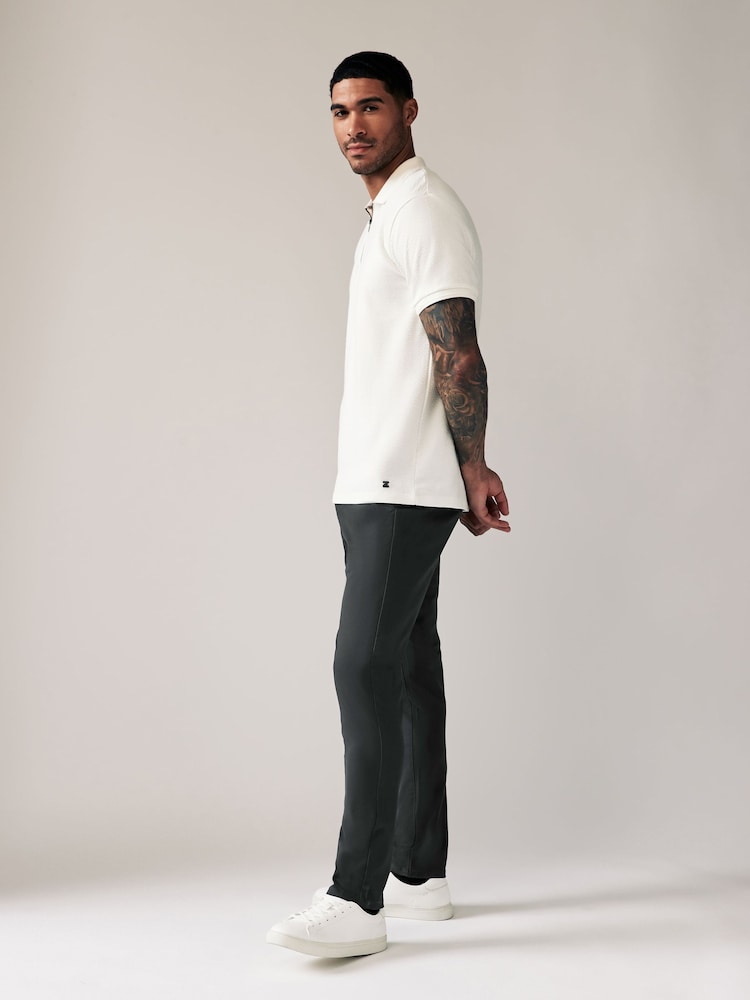 Grey Charcoal Skinny Fit Stretch Chino Trousers - Image 3 of 9