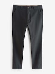 Grey Charcoal Skinny Fit Stretch Chino Trousers - Image 6 of 9