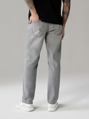 Grey Straight Fit 100% Cotton Authentic Jeans - Image 2 of 10