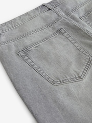 Grey Straight Fit 100% Cotton Authentic Jeans - Image 9 of 10