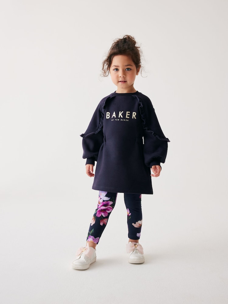 Baker by Ted Baker Floral Legging and Longline Sweater Set - Image 3 of 11