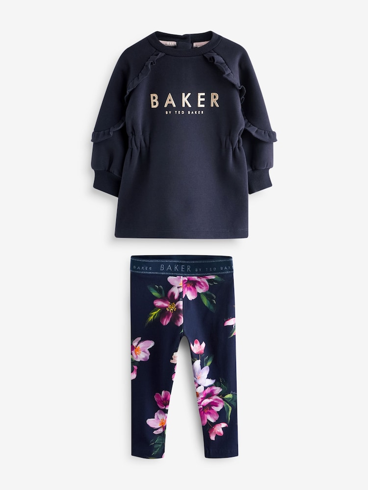 Baker by Ted Baker Floral Legging and Longline Sweater Set - Image 8 of 11