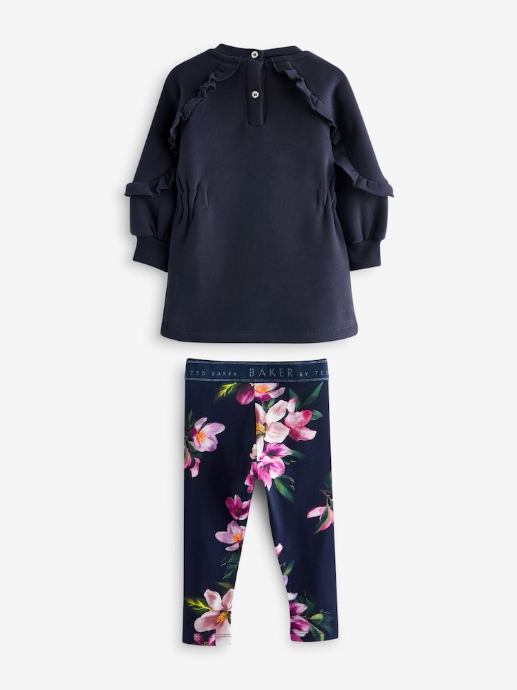 Baker by Ted Baker Floral Legging and Longline Sweater Set - Image 9 of 11