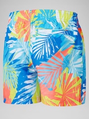 Speedo Blue Boys Digi Printed 13 Swim Shorts - Image 2 of 4