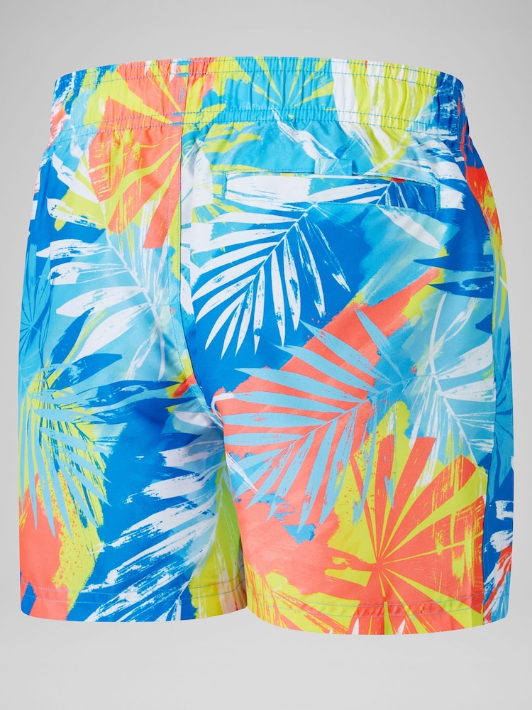 Speedo Blue Boys Digi Printed 13 Swim Shorts - Image 2 of 4