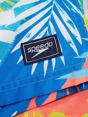 Speedo Blue Boys Digi Printed 13 Swim Shorts - Image 4 of 4
