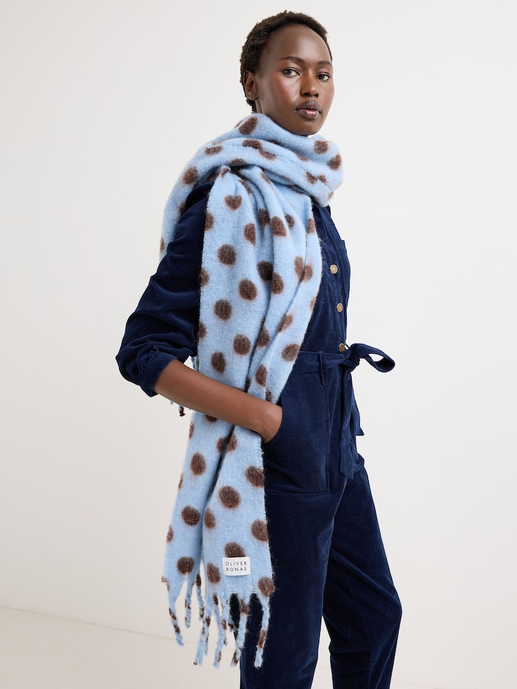 Oliver Bonas Polka Dot Heavyweight Scarf - Bilde 1 av 6