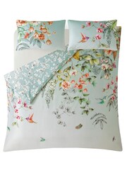 Graham & Brown Blue Ethereal Flora 100% Cotton Duvet Cover and Pillowcase Set - Image 4 of 5