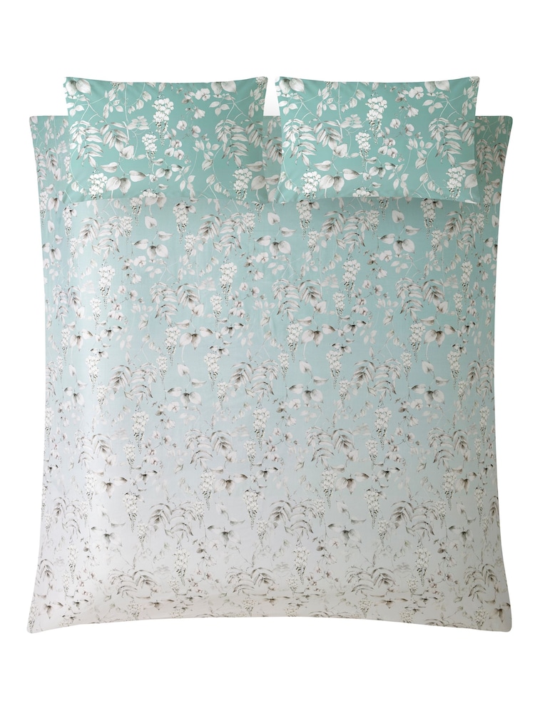 Graham & Brown Blue Ethereal Flora 100% Cotton Duvet Cover and Pillowcase Set - Image 5 of 5