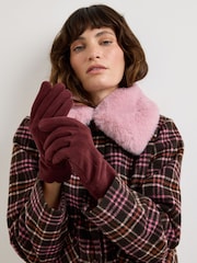 Oliver Bonas Suede Leather Gloves - صورة 7 من 7
