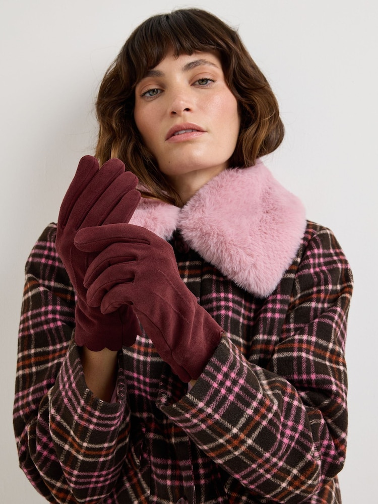 Oliver Bonas Suede Leather Gloves - صورة 7 من 7 Oliver Bonas Suede Leather Gloves - صورة 7 من 7