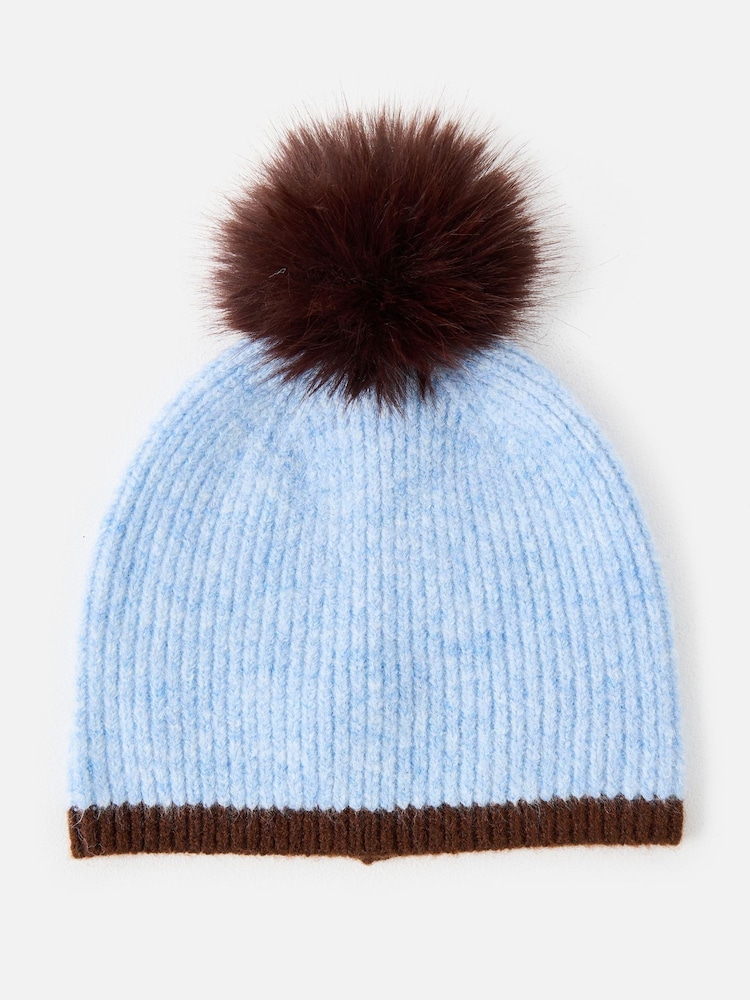 Oliver Bonas Pom Pom Knitted Beanie Hat - Bilde 1 av 4
