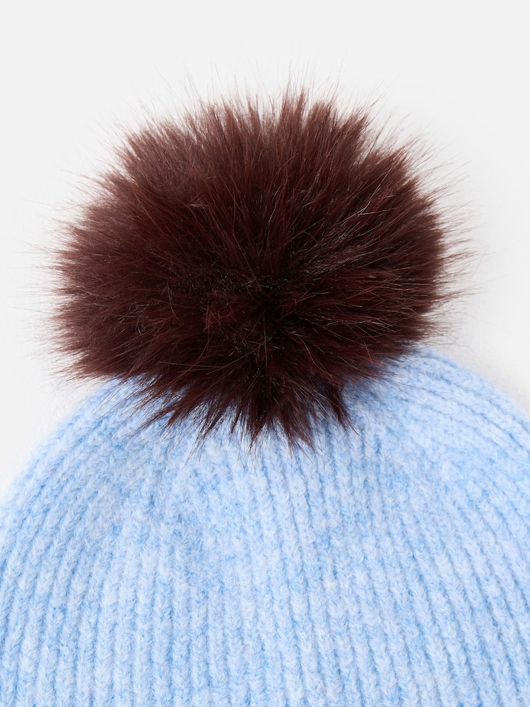 Oliver Bonas Pom Pom Knitted Beanie Hat - Bilde 4 av 4