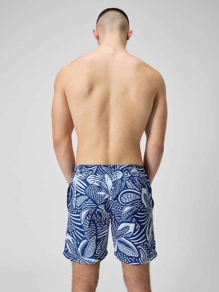 Speedo Blue Mens Printed 18" Swim Shorts - Image 2 of 5