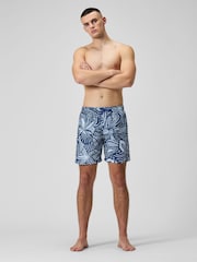 Speedo Blue Mens Printed 18" Swim Shorts - Image 3 of 5