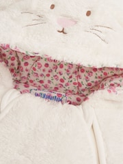 JoJo Maman Bébé Cream Bunny Cosy Pramsuit - Image 6 of 7