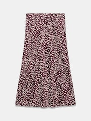 Mint Velvet Animal Print Satin Maxi Slip Skirt - Image 7 of 7
