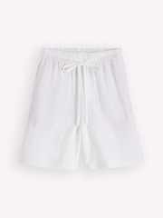 Boden White Islington Linen Shorts - Image 6 of 6