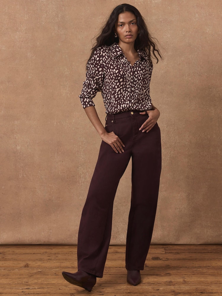 Mint Velvet Animal Print Shirt - រូបភាព 2 នៃ 7