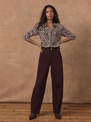 Mint Velvet Animal Print Shirt - រូបភាព 5 នៃ 7