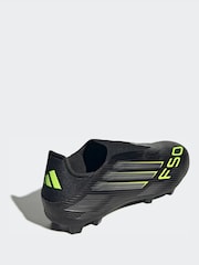 adidas Black League Laceless Firm Multi Ground Boots - Image 4 of 10