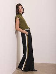 Mint Velvet Green Wool Blend Sleeveless Top - Image 3 of 8