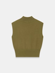 Mint Velvet Green Wool Blend Sleeveless Top - Image 7 of 8