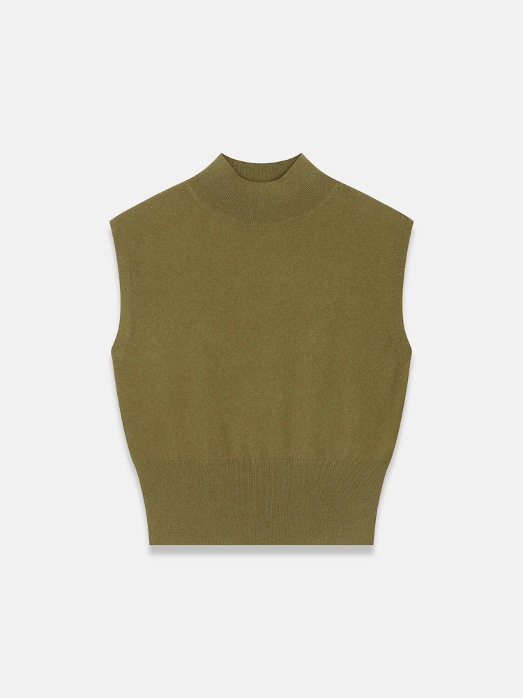 Mint Velvet Green Wool Blend Sleeveless Top - Image 8 of 8 Mint Velvet Green Wool Blend Sleeveless Top - Image 8 of 8