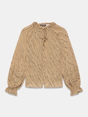 Mint Velvet Natural Graphic Print Blouse - Image 7 of 8