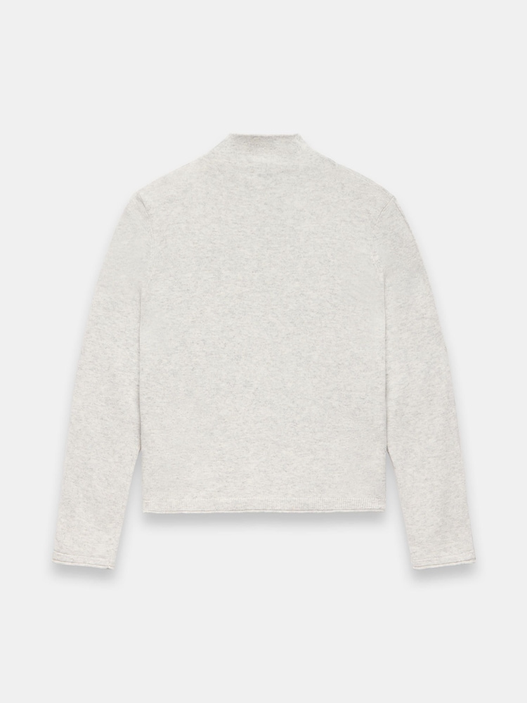 灰色 - Mint Velvet Funnel Neck Knit Top - 圖片 7/7