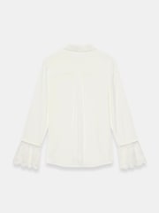 Mint Velvet Cream Embroidered Lace Trim Blouse - Image 8 of 8