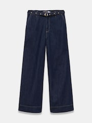 Mint Velvet Blue Clean Wide Jeans - Image 6 of 7