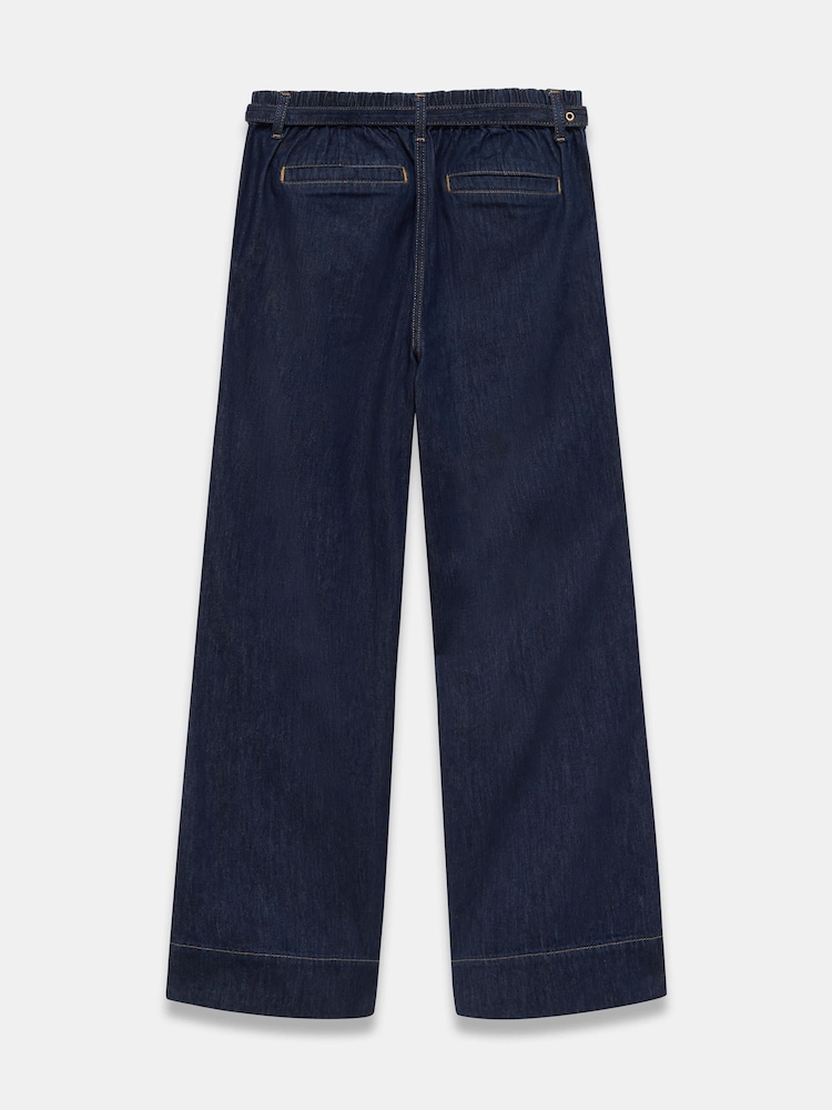 Mint Velvet Blue Clean Wide Jeans - Image 7 of 7