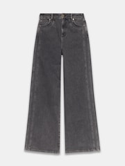 Mint Velvet Grey Seam Detail Wide Jeans - Image 7 of 8