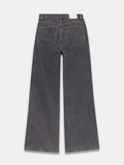 Mint Velvet Grey Seam Detail Wide Jeans - Image 8 of 8