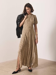 Mint Velvet Natural Printed Maxi Dress - Image 1 of 8