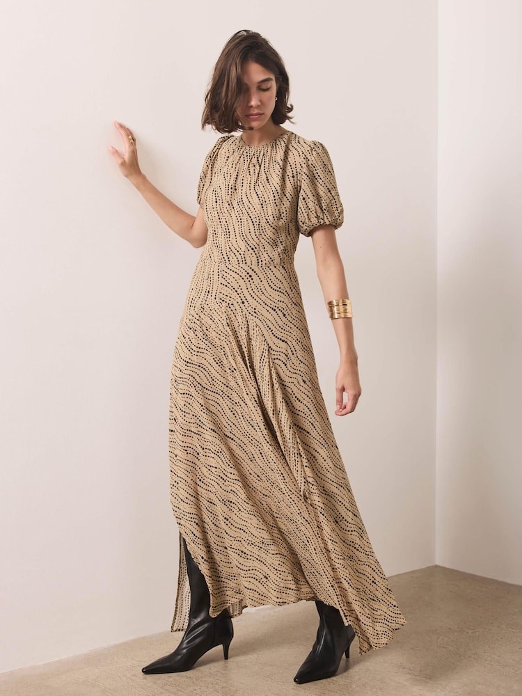 Mint Velvet Natural Printed Maxi Dress - Image 2 of 8 Mint Velvet Natural Printed Maxi Dress - Image 2 of 8