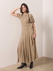 Mint Velvet Natural Printed Maxi Dress - Image 3 of 8