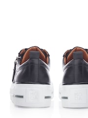 Negru - Pantofi sport masivi cu fermoar și talpă filiciană Moda in Pelle Dantelă - Image 4 of 4
