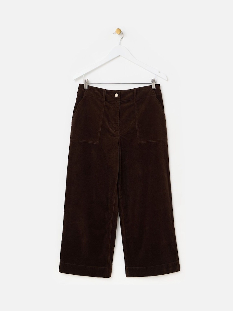 Oliver Bonas Scalloped Pocket Cropped Wide Leg Trousers - Изображение 1 5 Oliver Bonas Scalloped Pocket Cropped Wide Leg Trousers - Изображение 1 5
