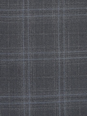 Navy Blue Signature TG Di Fabio 100% Wool Check Suit: Waistcoat - Image 5 of 6