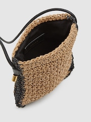 Reiss Natural Taylor Woven Cross-Body Phone Bag - Image 3 of 5